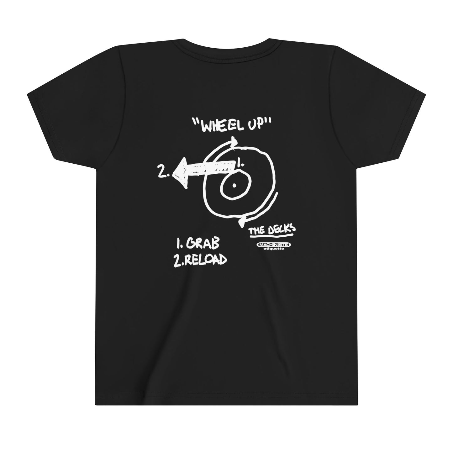 wheel up baby tee