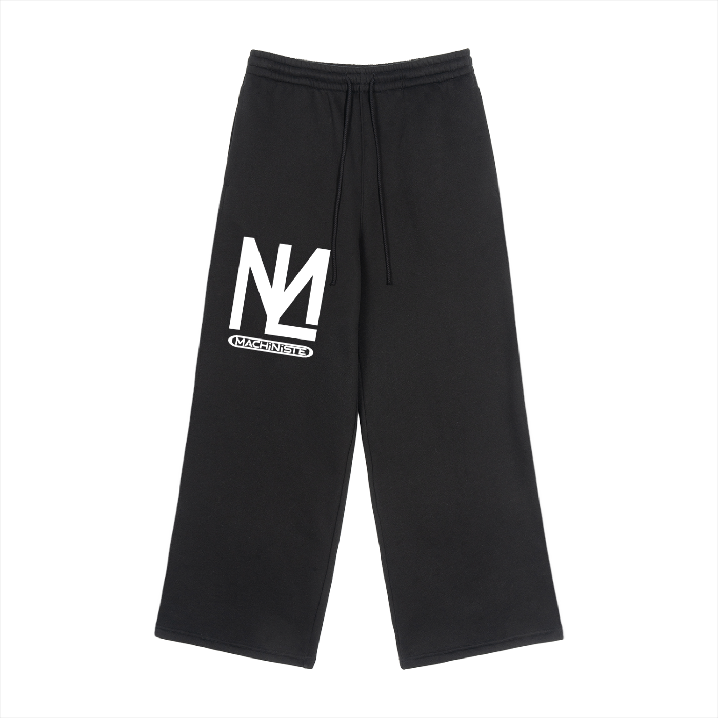 Fleece Drawstring Straight-Leg Sweatpants