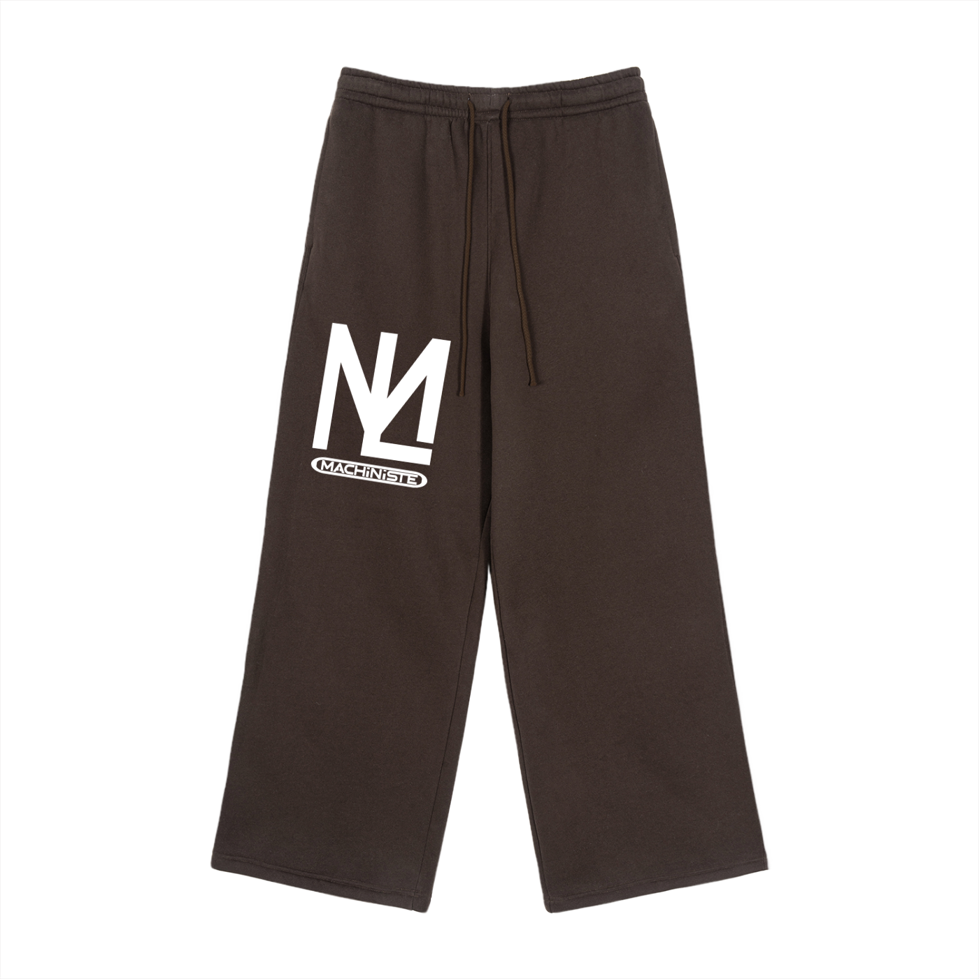 Fleece Drawstring Straight-Leg Sweatpants