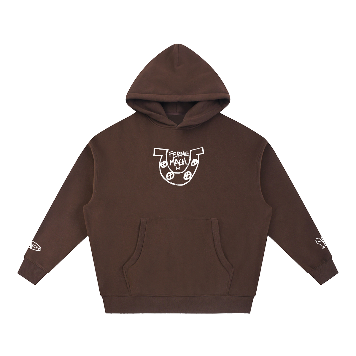 HorseShoe Ferme Boxy Fit Fleece Hoodie
