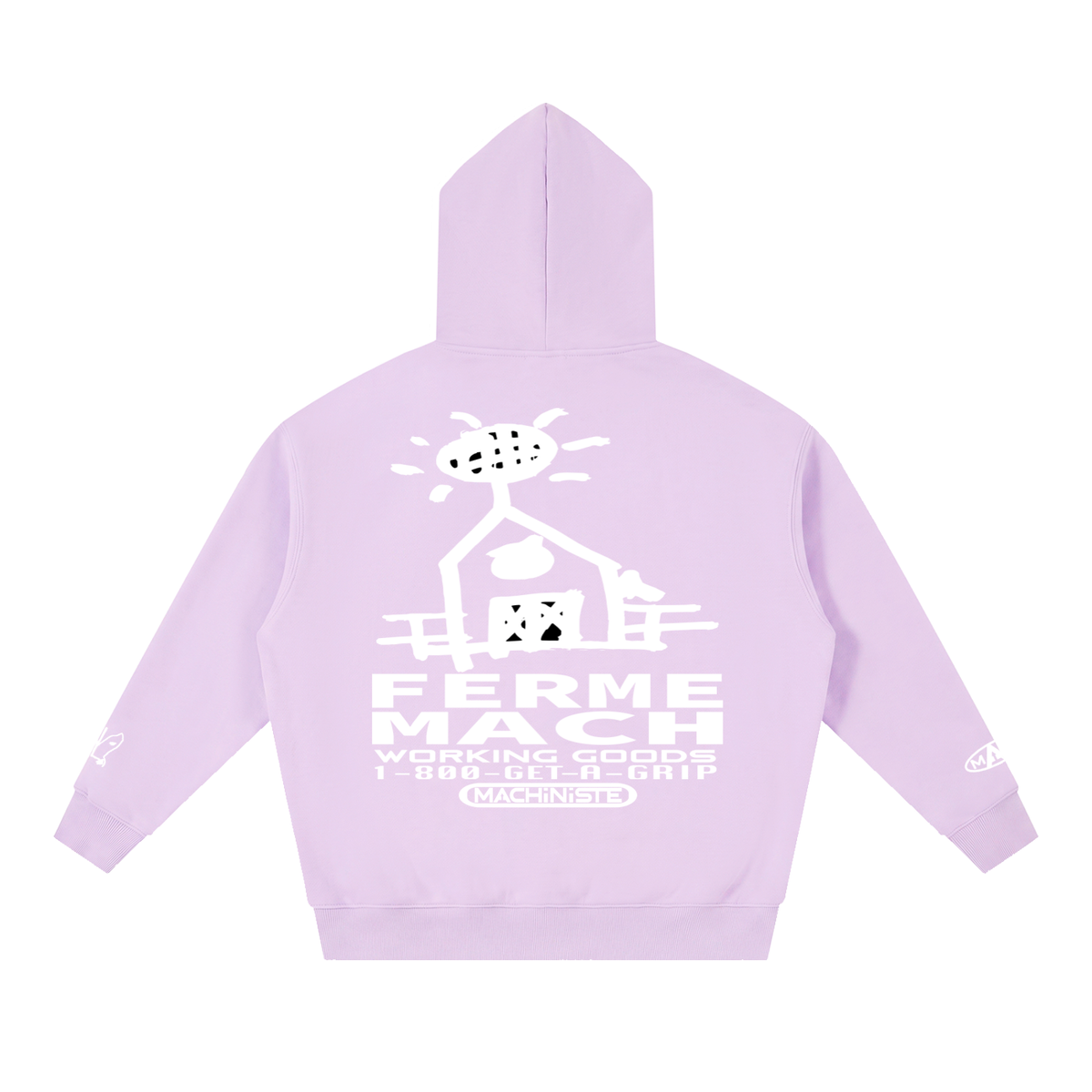 HorseShoe Ferme Boxy Fit Fleece Hoodie