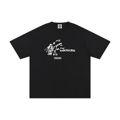 back on my workhorse ferme tee