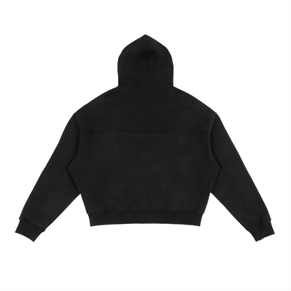 On Set Wear Fleece Zip-Up Boxy Hoodie