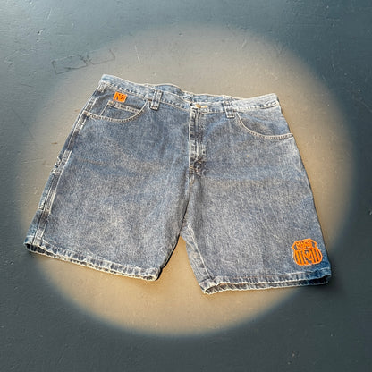 BLUE DENIM WORK SHORTS