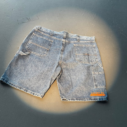 BLUE DENIM WORK SHORTS