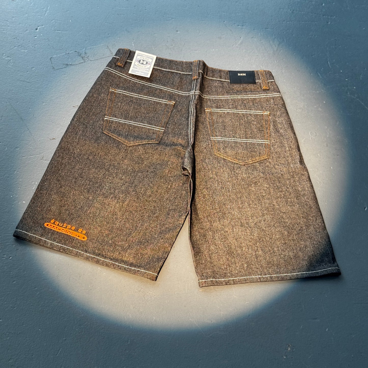 RAW BLACK DENIM SHORTS