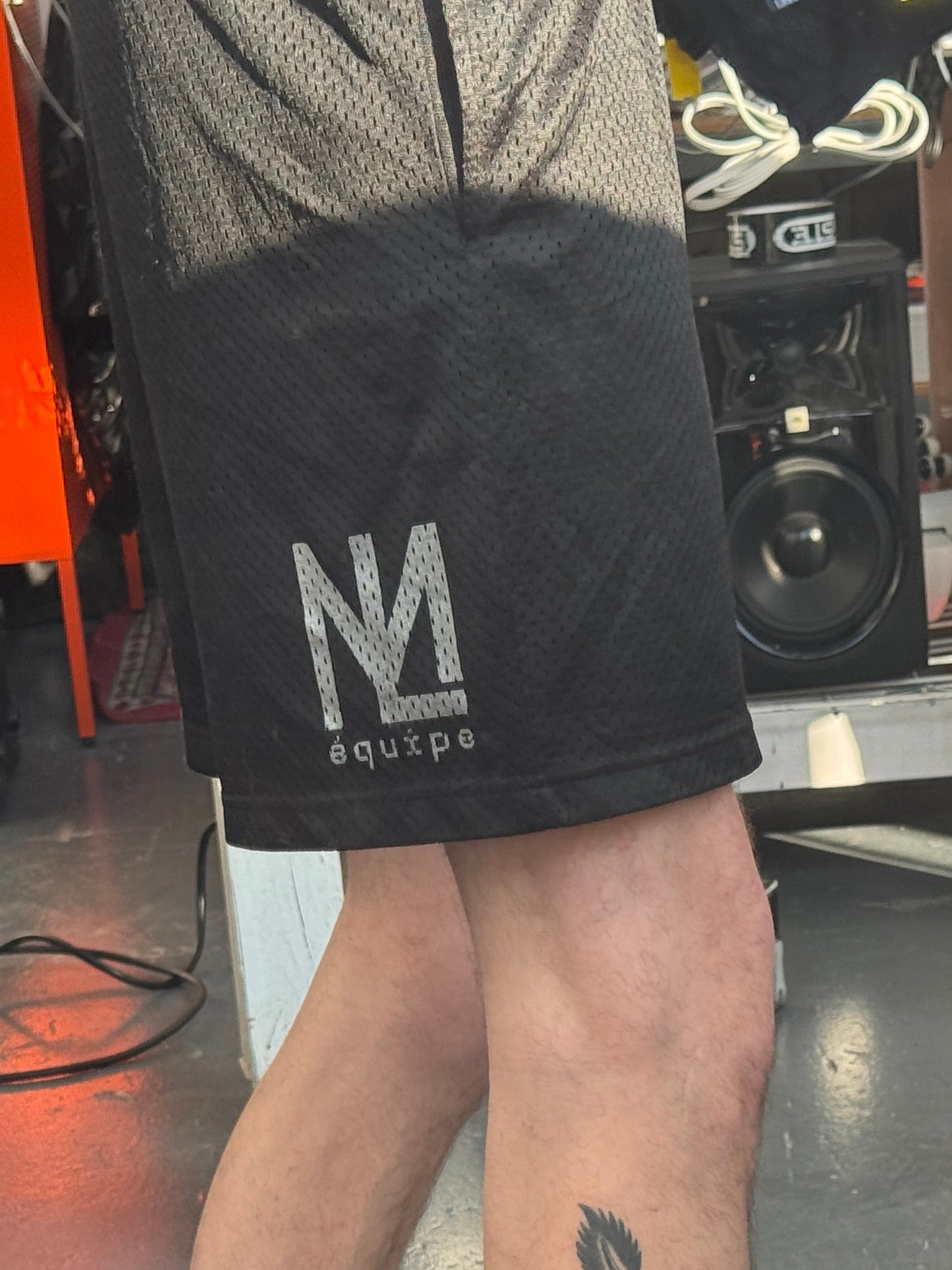 Hand Printed Mesh Shorts