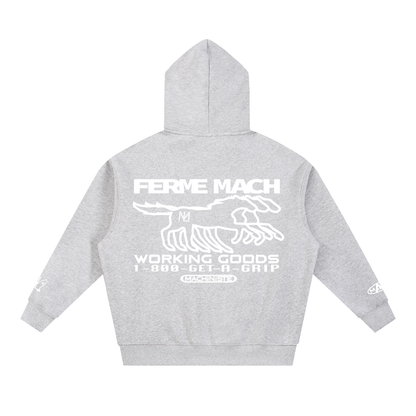 Ferme Mach Boxy Fit Fleece Hoodie