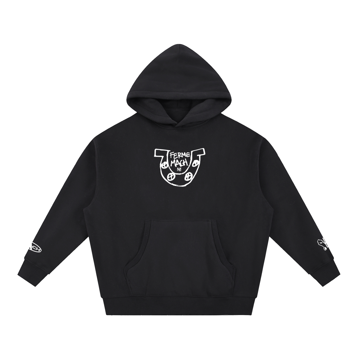 HorseShoe Ferme Boxy Fit Fleece Hoodie