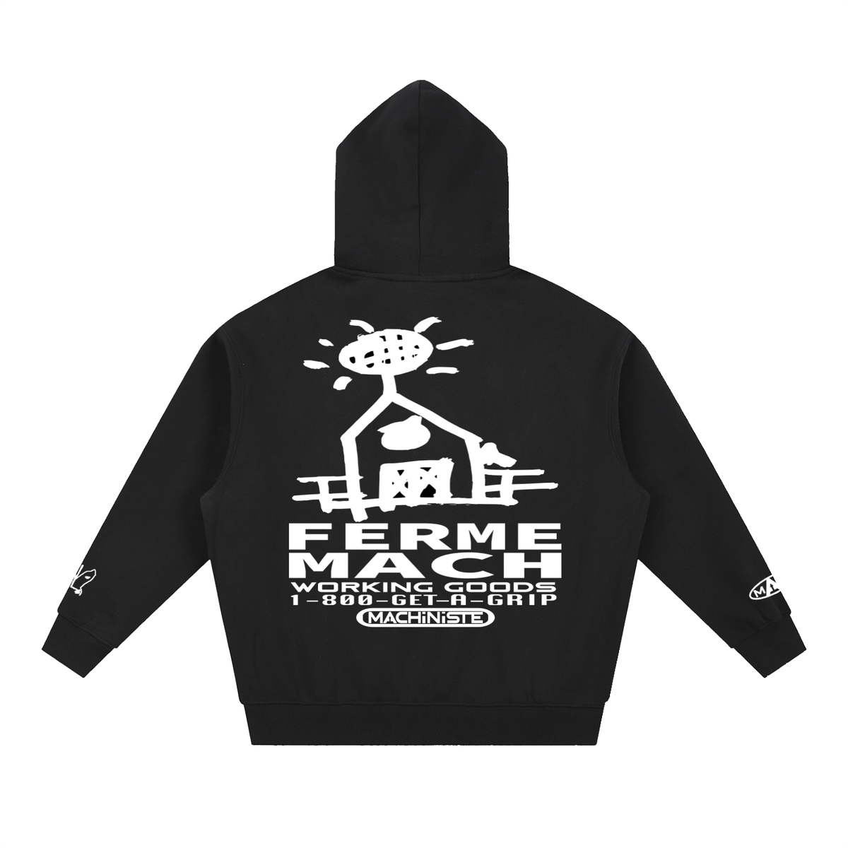 HorseShoe Ferme Boxy Fit Fleece Hoodie